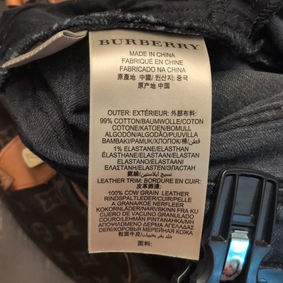Women's Burberry Brit Skinny Low Rise Size W 28 Jeans- Denim